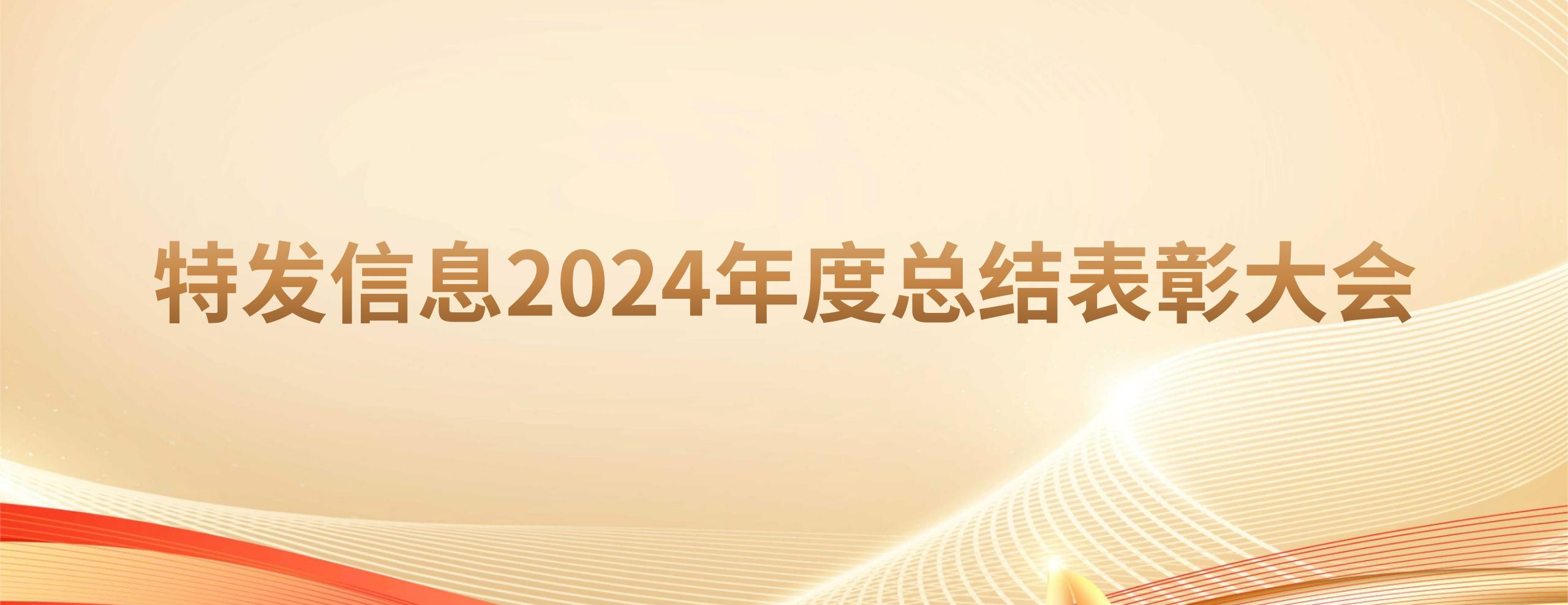 凝心聚力绘蓝图 砥砺奋进启新程——特发信息召开2024年度总结表彰大会